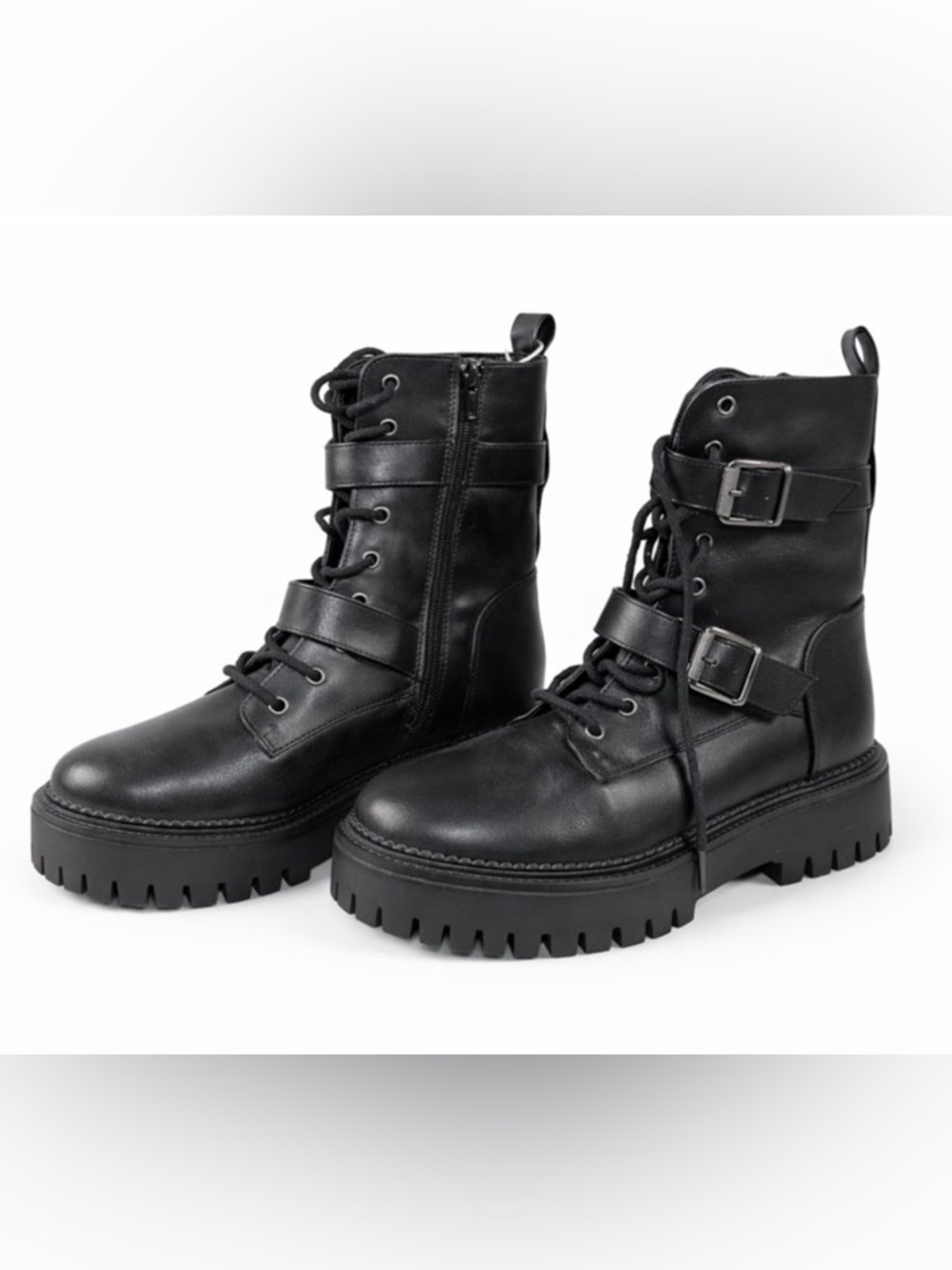 Sincerely Jules “Peyton” Combat Platform Boot, Size: 7.5 Women